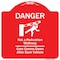 Signmission Danger Not Pedestrian Walkway Gate Comes Down After Each Vehicle Alum Sign, 18" x 18", RW-1818-9985 A-DES-RW-1818-9985 - alternate 1